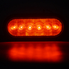 Luz trasera ovalada LED roja de 6 "pulgadas
