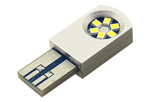 Lámpara de luz LED automática Canbus de color gris T10