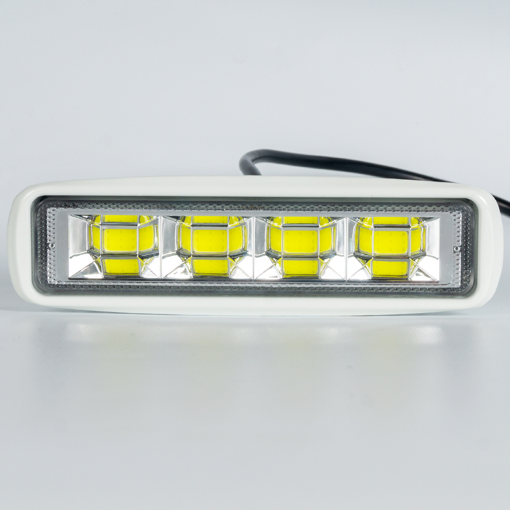 Luz de conducción LED blanca cromada de 6 "pulgadas