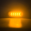 Luces traseras LED de señal de giro de flecha ovalada de 6 "pulgadas
